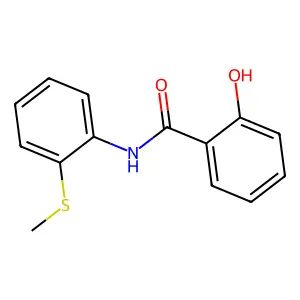 2-羟基-N-[2-(甲硫基)苯基]苯甲酰胺 structure