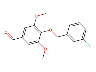 4-[(3-Fluorophenyl)methoxy]-3,5-dimethoxybenzaldehyde structure
