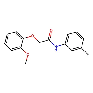 2-(2-methoxyphenoxy)-N-(3-methylphenyl)acetamide structure