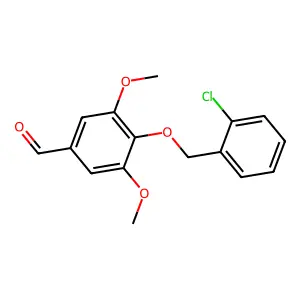 4-[(2-Chlorophenyl)methoxy]-3,5-dimethoxybenzaldehyde structure