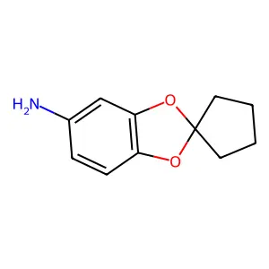 Spiro[1,3-benzodioxole-2,1'-cyclopentan]-5-amine structure