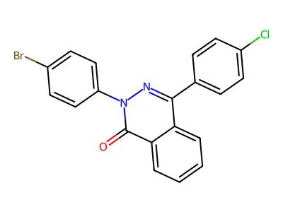 2-(4-Bromophenyl)-4-(4-chlorophenyl)phthalazin-1-one structure