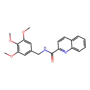 N-(3,4,5-三甲氧基苄基)喹啉-2-甲酰胺 structure