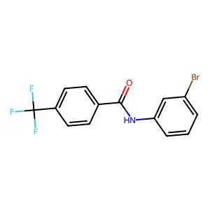 N-(3-Bromophenyl)-4-(trifluoromethyl)benzamide structure