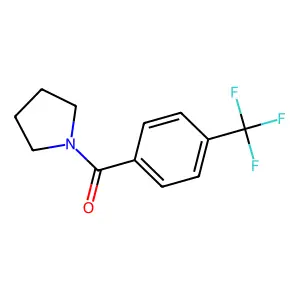 Pyrrolidin-1-yl(4-(trifluoromethyl)phenyl)methanone structure