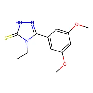 5-(3,5-Dimethoxyphenyl)-4-ethyl-4H-1,2,4-triazole-3-thiol structure