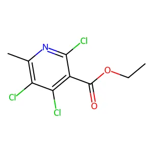 Ethyl 2,4,5-trichloro-6-methylnicotinate structure