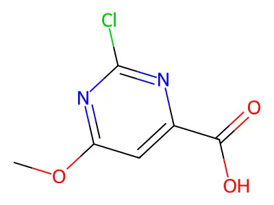 2-Chloro-6-methoxypyrimidine-4-carboxylic acid structure