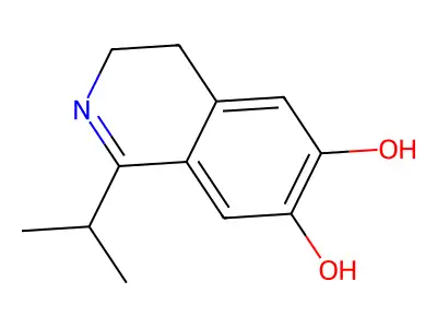 1-Isopropyl-3,4-dihydroisoquinoline-6,7-diol structure