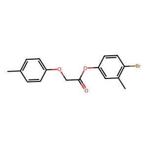 4-Bromo-3-methylphenyl (4-methylphenoxy)acetate structure
