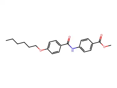 Methyl 4-{[4-(hexyloxy)benzoyl]amino}benzoate structure