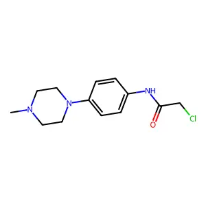 2-Chloro-N-[4-(4-methyl-piperazin-1-yl)-phenyl]-acetamide structure