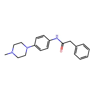 N-[4-(4-methylpiperazin-1-yl)phenyl]-2-phenylacetamide structure