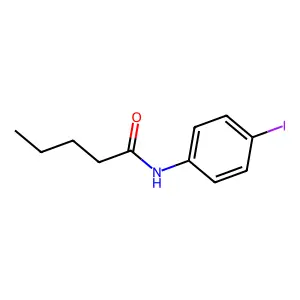 N-(4-iodophenyl)pentanamide structure