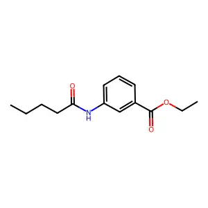 Ethyl 3-(pentanoylamino)benzoate structure