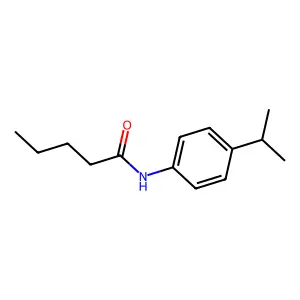 N-(4-propan-2-ylphenyl)pentanamide structure