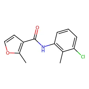N-(3-chloro-2-methylphenyl)-2-methylfuran-3-carboxamide structure