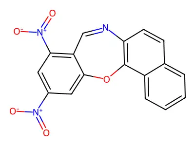 9,11-Dinitronaphtho[1,2-b][1,4]benzoxazepine structure
