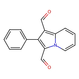 2-Phenylindolizine-1,3-dicarbaldehyde structure