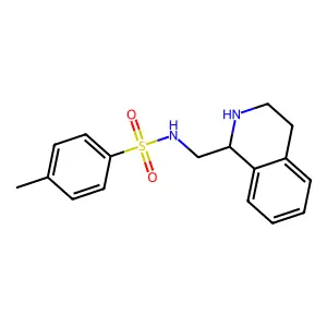 4-methyl-N-(1,2,3,4-tetrahydroisoquinolin-1-ylmethyl)benzenesulfonamide structure