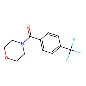 4-Trifluoromethylbenzoic acid, morpholide structure