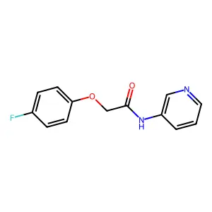 2-(4-fluorophenoxy)-N-pyridin-3-ylacetamide structure