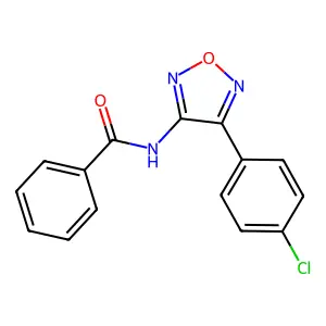 N-[4-(4-Chlorophenyl)-1,2,5-oxadiazol-3-yl]benzamide structure