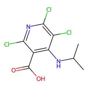 2,5,6-Trichloro-4-(propan-2-ylamino)pyridine-3-carboxylic acid structure