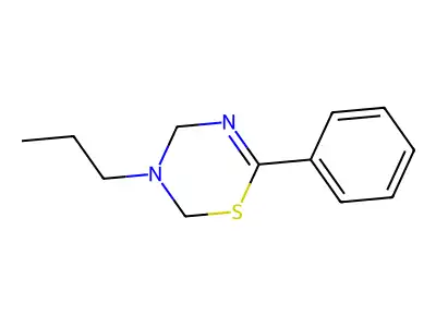 6-phenyl-3-propyl-3,4-dihydro-2H-1,3,5-thiadiazine structure