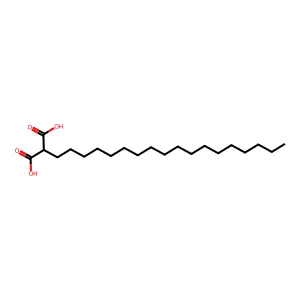 Propanedioic acid, 2-octadecyl- structure