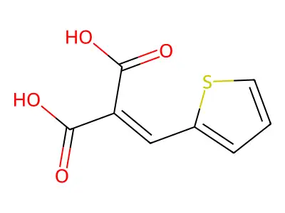 2-(2-Thienylmethylene)malonic acid structure