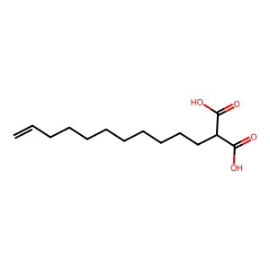 2-(10-Undecenyl)malonic acid structure