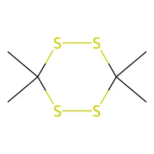 3,3,6,6-Tetramethyl-1,2,4,5-tetrathiane structure