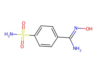 N-hydroxy-4-sulfamoylbenzene-1-carboximidamide structure
