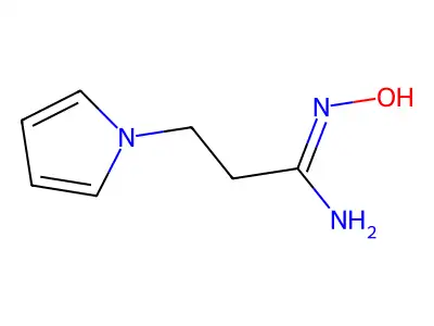 N inverted exclamation mark-Hydroxy-3-(1-pyrrolyl)propanimidamide structure