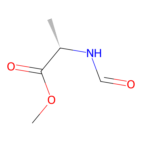 L-Alanine, N-formyl-, methyl ester structure