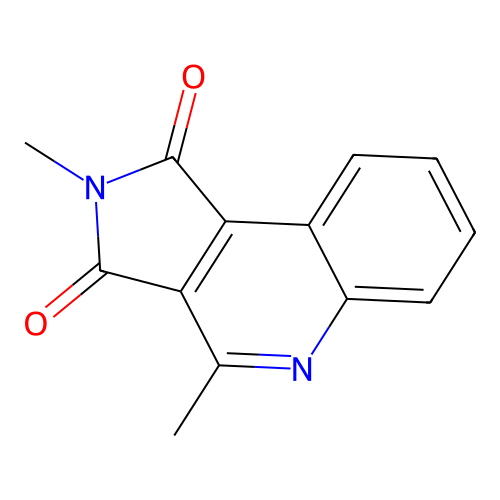 2,4-Dimethyl-pyrrolo[3,4-c]quinoline-1,3-dione structure