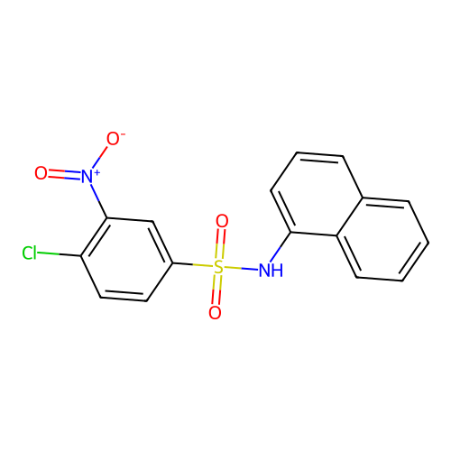 4-Chloro-N-1-naphthalenyl-3-nitrobenzenesulfonamide structure