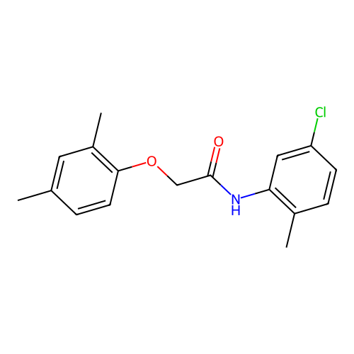 N-(5-chloro-2-methylphenyl)-2-(2,4-dimethylphenoxy)acetamide structure