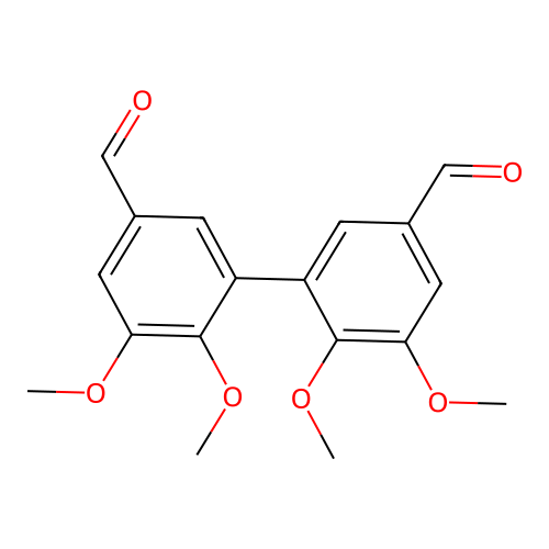 3-(5-Formyl-2,3-dimethoxy-phenyl)-4,5-dimethoxy-benzaldehyde structure