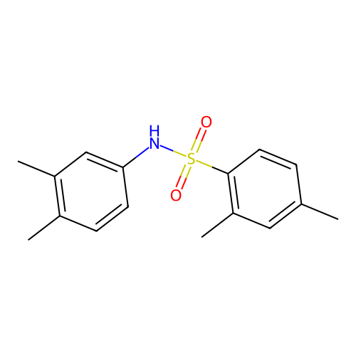 N-(3,4-dimethylphenyl)-2,4-dimethylbenzenesulfonamide structure