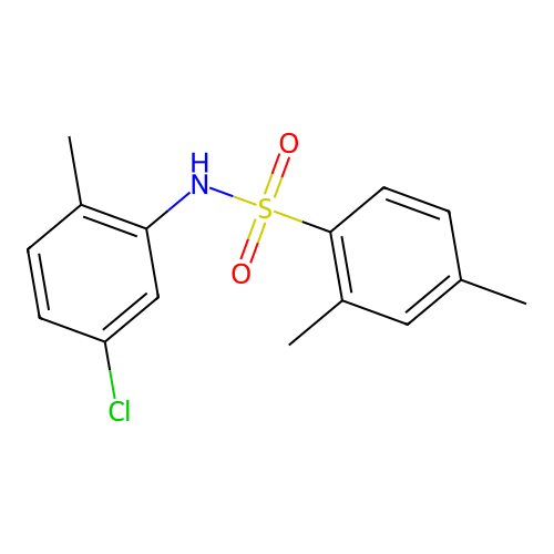 N-(5-chloro-2-methylphenyl)-2,4-dimethylbenzenesulfonamide structure