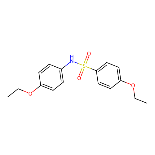 4-ethoxy-N-(4-ethoxyphenyl)benzenesulfonamide structure