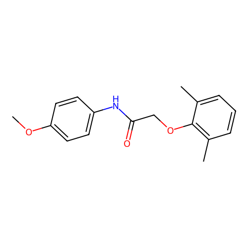 2-(2,6-dimethylphenoxy)-N-(4-methoxyphenyl)acetamide structure