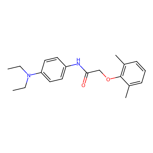 N-[4-(diethylamino)phenyl]-2-(2,6-dimethylphenoxy)acetamide structure