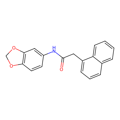N-(1,3-benzodioxol-5-yl)-2-(naphthalen-1-yl)acetamide structure