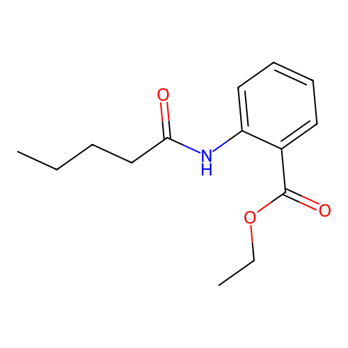 Ethyl 2-(pentanoylamino)benzoate structure