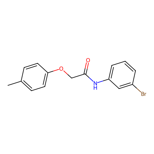 N-(3-bromophenyl)-2-(4-methylphenoxy)acetamide structure