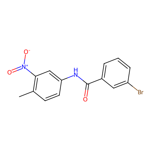 3-bromo-N-(4-methyl-3-nitrophenyl)benzamide structure