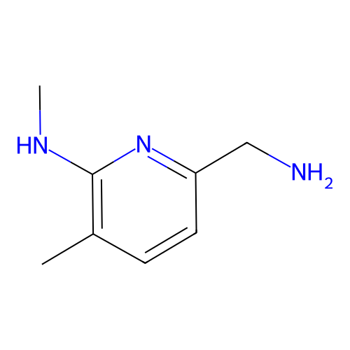 (6-Aminomethyl-3-methyl-pyridin-2-yl)-methyl-amine structure